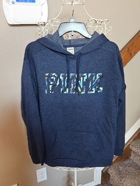 PINK Victoria's Secret Blue Hoodie